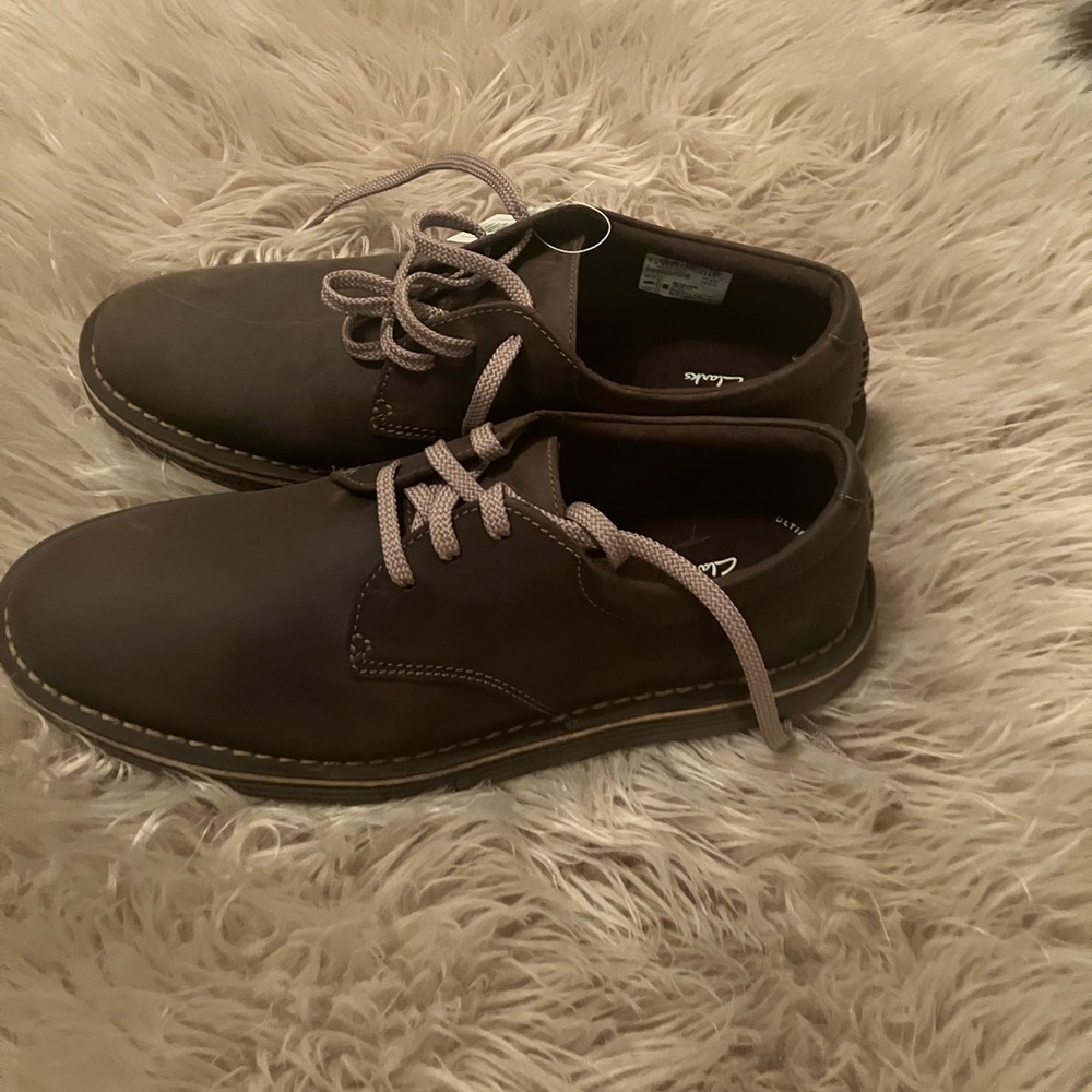 Clarks Men's Dark Brown Oxfords